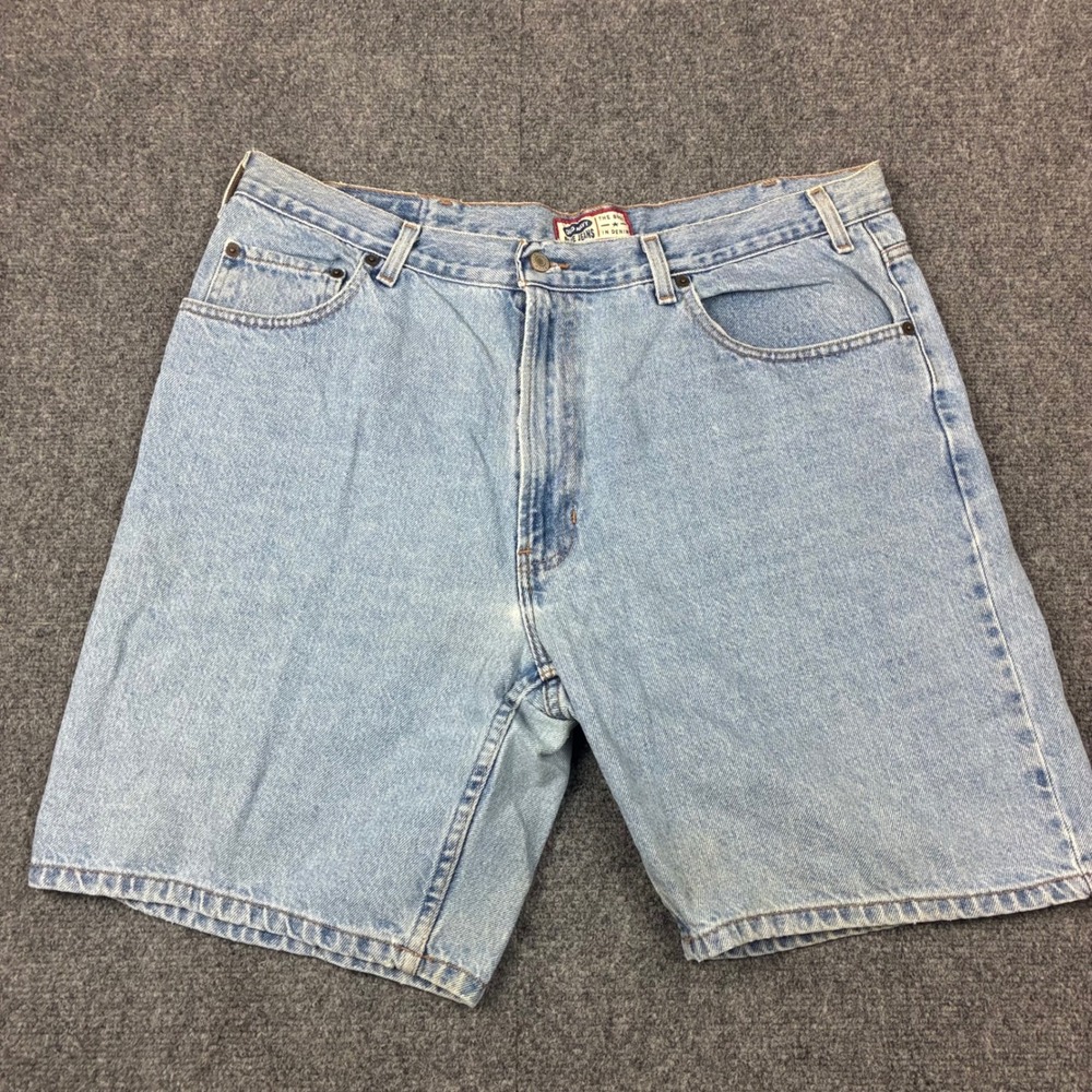 Old Navy Blue Jeans Mens Light Wash Denim Shorts Relaxed Fit Size 38 1378